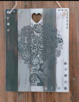 Deko Bild Wandbild Schild floral Gesicht shabby Berlin - Tempelhof Vorschau