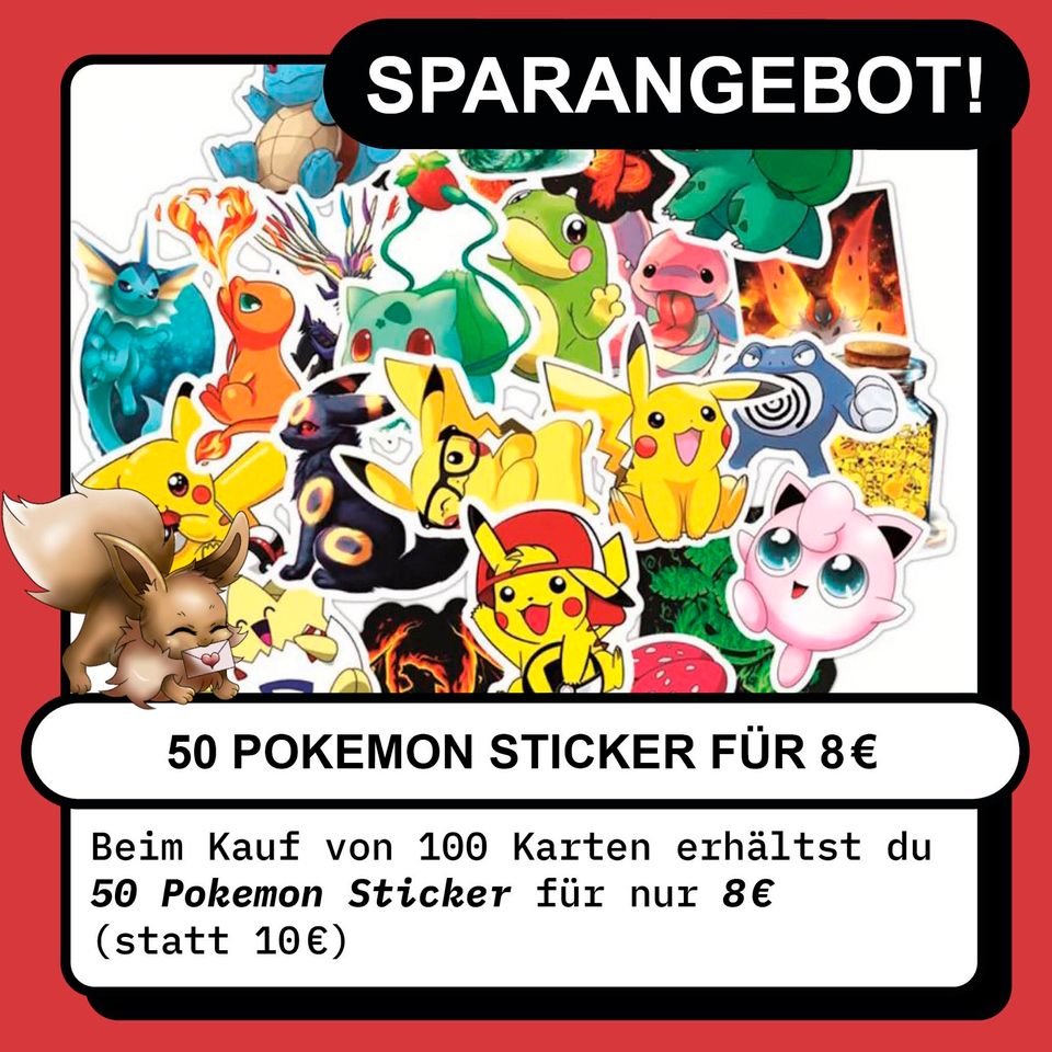 Pokemon Karten Sammlung 100 Stück!!! Mit Starken & Glitzer Karten in Potsdam