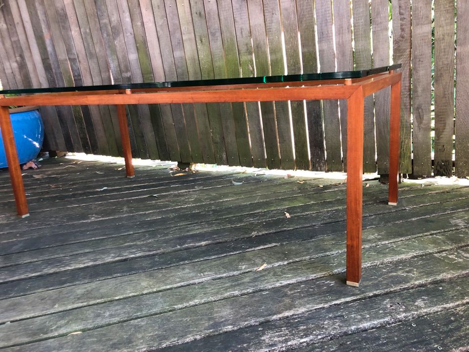 Couchtisch Teak Glas 70er Jahre in Stadthagen