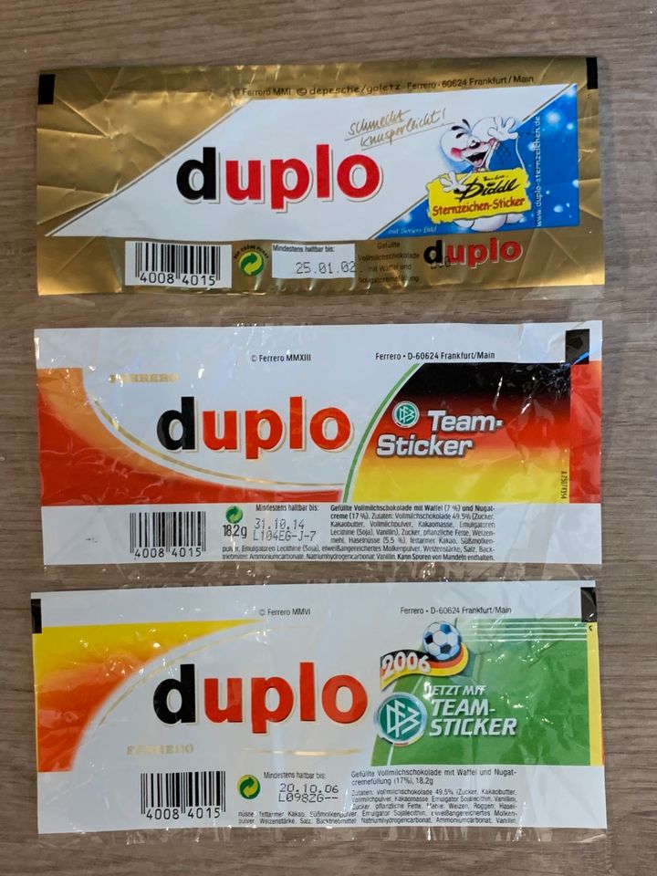 DUPLO ✨ 15 Riegelfolien zu Sticker-Serien ✨ FERRERO in Düren