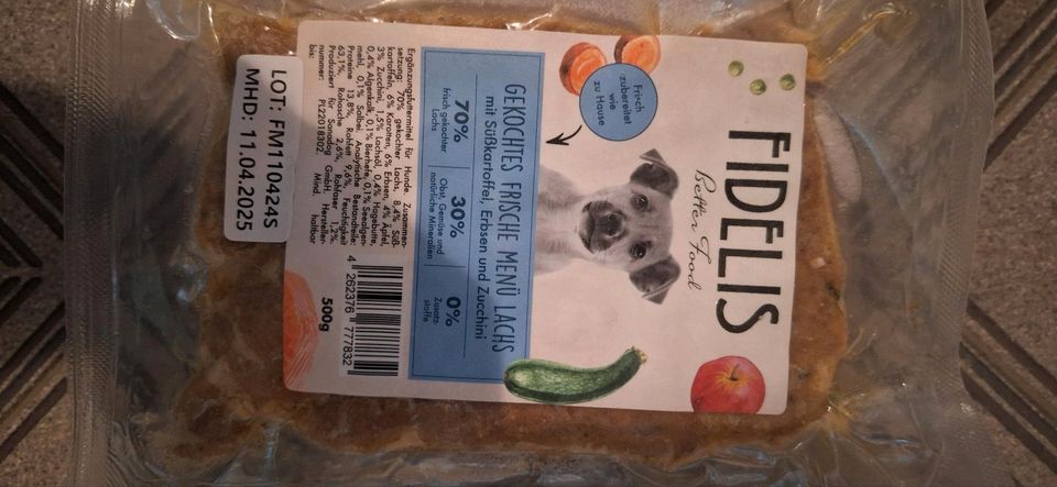 Fidelis frische Menü(Hund) tiefgefroren 15kg in Wallhalben