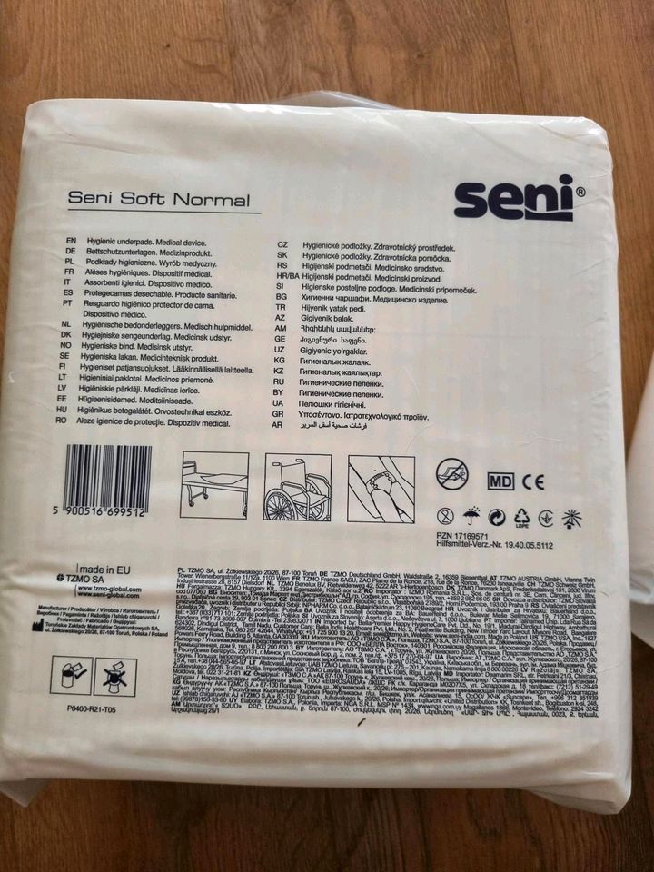 5 € Packung Bettschutzunterlagen Seni Soft Normal 90x60 in München