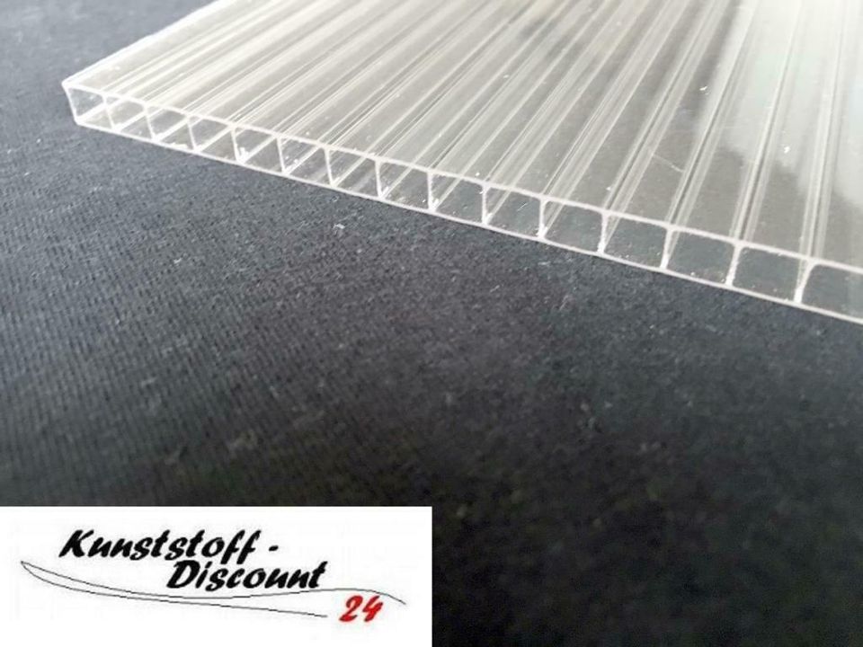 Stegplatten Doppelstegplatte 6mm farblos klar Polycarbonat in Bochum