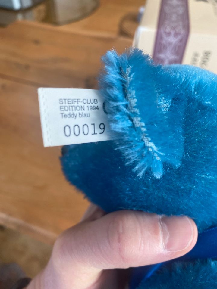 Original Steiff Teddybär 1908 / Blau 35. - limitierte Auflage in Idstein