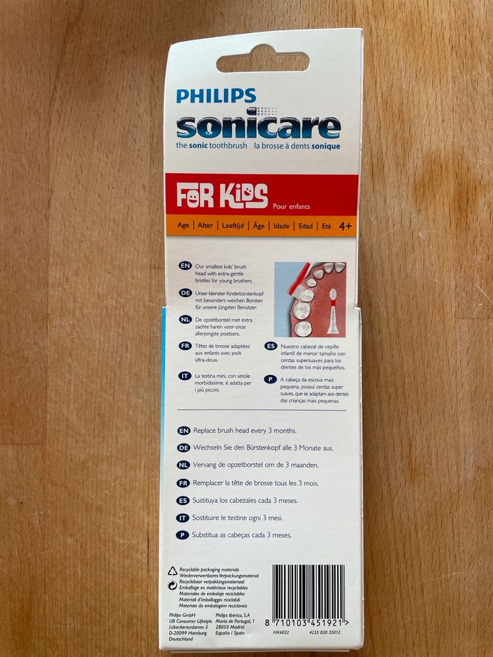 Philips Sonicare for Kids 4+ Zahnbürsten Aufsätze in Neuenhagen