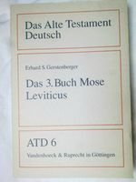 Gerstenberger 3. Mose Leviticus Kommentar Testament Theologie Baden-Württemberg - Albstadt Vorschau