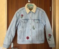 Levi Strauss & Co M hellblaue Jeansjacke Kunstfell Blumenaufdruck Kreis Pinneberg - Elmshorn Vorschau