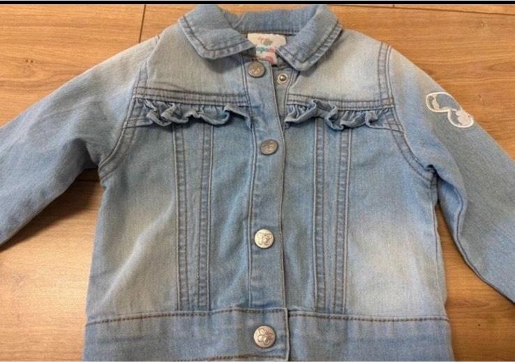 Topomini Jeans Jacke Größe 74 Baby Schmetterling spitze neu in Mauritz