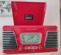 Retro Plattenspieler mit Radio in Rot Frankfurt am Main - Bockenheim Vorschau