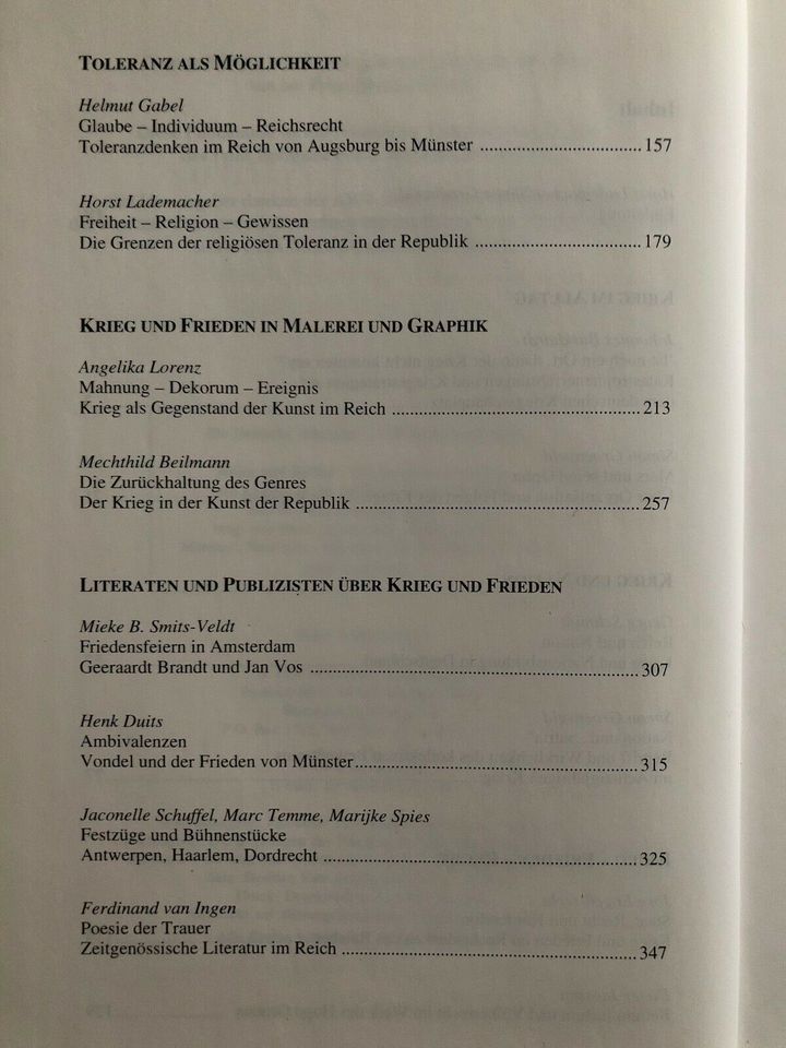 Lademacher Groenveld Krieg und Kultur 1998 Barock Niederlande in Düsseldorf