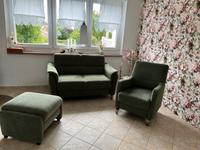 Couch Sitzgruppe 2sitzer Sofa Sessel Hocker Sachsen-Anhalt - Bördeland Vorschau