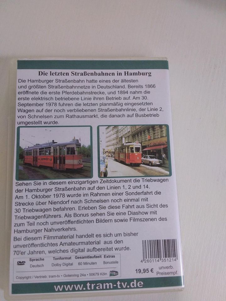 Verkaufe eine DVD  Hamburgs letzte Strassenbahnen 1978 in Buxtehude