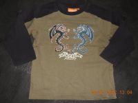 khaki Langarm Shirt mit coolen Drachen Gr. 104 von Inscene Berlin - Hohenschönhausen Vorschau