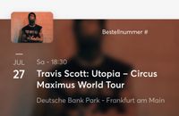 4 x Travis Scott Sitzplatztickets Frankfurt 27.07.2024 UR18B Baden-Württemberg - Pforzheim Vorschau