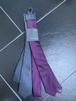 Neue Krawatte 2 Stück lila/grau Rheinland-Pfalz - Bad Kreuznach Vorschau