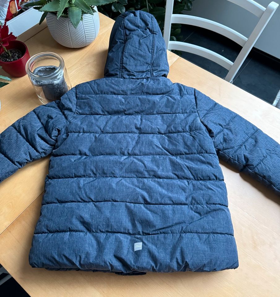 S.Oliver Winterjacke Gr.140 blau in Weil im Schönbuch