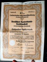 100 Reichsmark Landeskultur Schuldverschreibung Hypothek Sachsen - Radeberg Vorschau