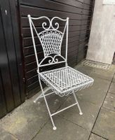 Shabby Chic Gusseisen Stuhl weiß aufklappbar Köln - Bayenthal Vorschau