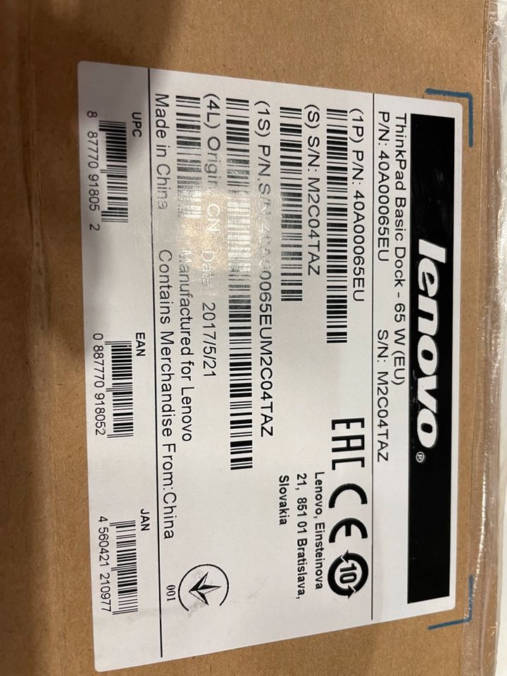 Lenovo ThinkPad Basic Dock 40A00065EU zu verkaufen! in Korbach