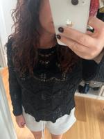 Zara top lochmuster M in schwarz Altona - Hamburg Ottensen Vorschau