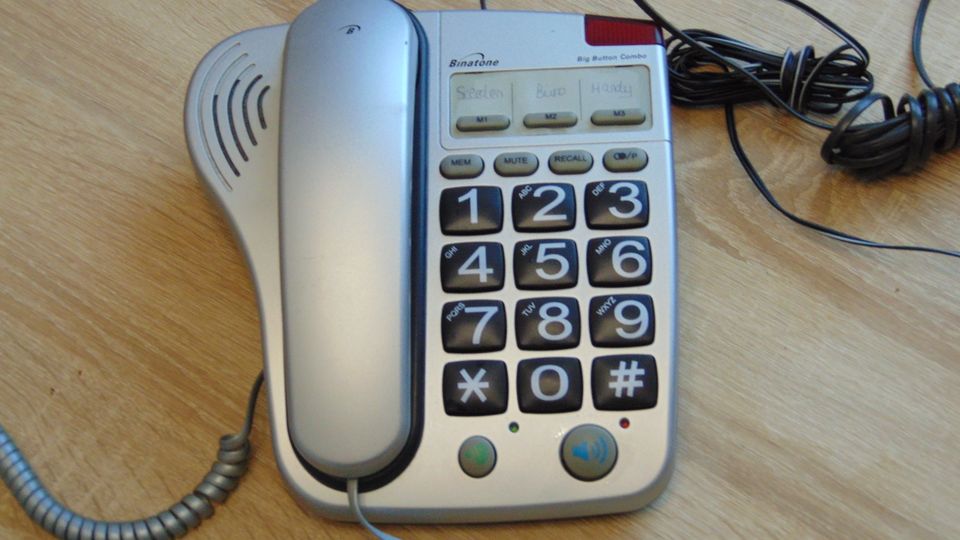 Telefon mit grossen Tasten Binatone in Schiesheim