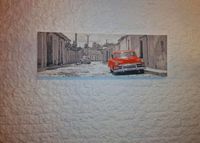 Wandbild Bild Dekoration schwarz weiss rot Auto Havanna Cuba Nordrhein-Westfalen - Krefeld Vorschau