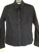 Orsay Langarmbluse Rüschen Baumwollmix schwarz, Gr. 36 Bayern - Weidenbach Vorschau