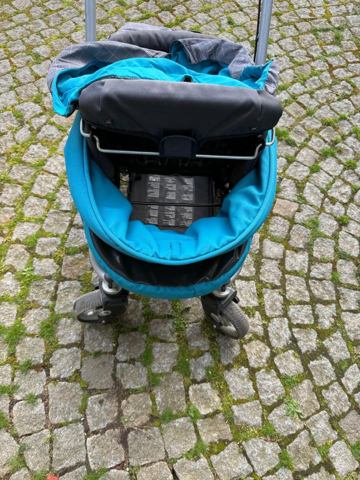 Kinderwagen Teutonia grau-türkis in Herdecke