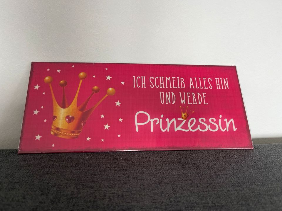 Dekoration neues Schild Prinzessin in Soest