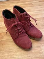 Schnürschuhe mit Absatz Farbe Weinrot Baden-Württemberg - Erbach Vorschau