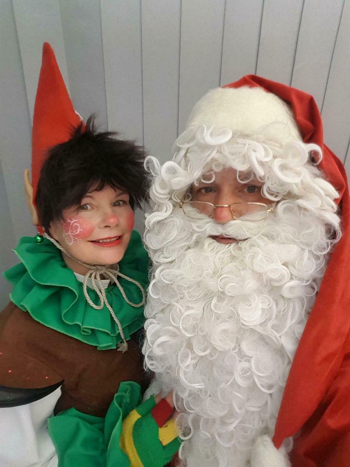 Nikolaus, Weihnachtsmann mit Elfe in Oberhausen