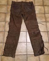 Lederhose Bikerhose Schnürrhose Braun Gr.36 Dithmarschen - St. Michaelisdonn Vorschau