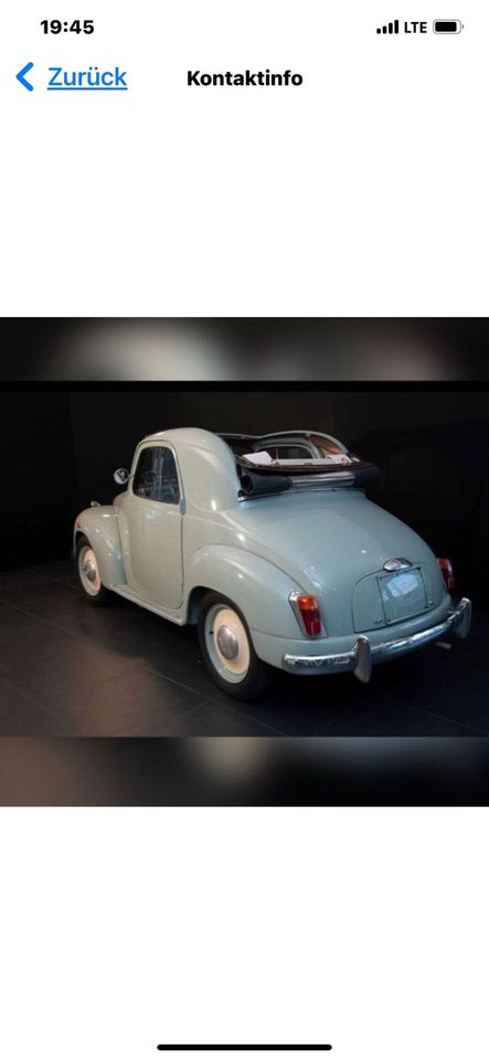 Fiat Topolino 500 C ein einzigartiges Schmuckstück ❣️ in Feldkirchen-Westerham