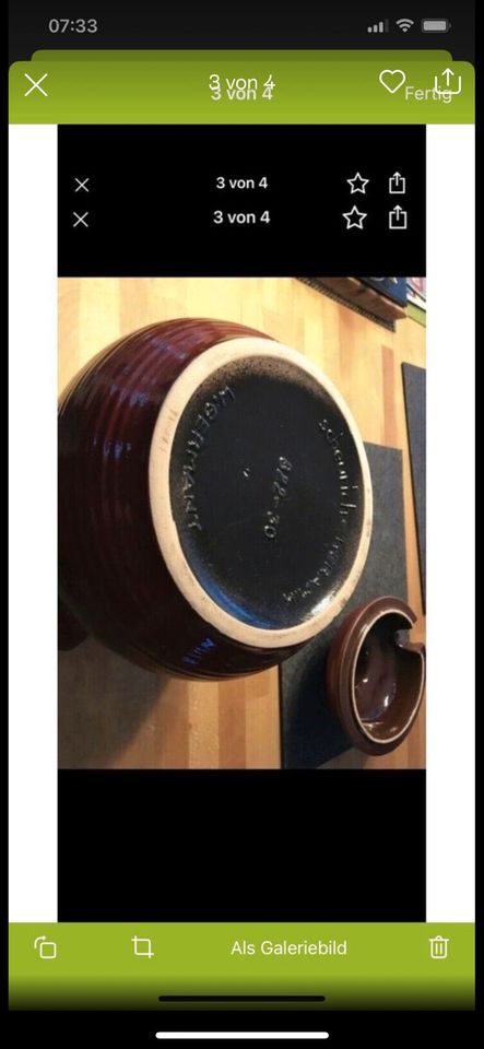 Scheurich-Keramik 822-30 mit 4 Becher Rum oder Bowle Topf in Willmering