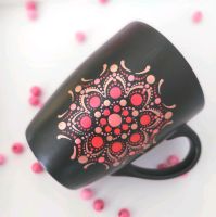 Kaffebecher Kaffeetasse selbst bemalt Mandala dot painting Baden-Württemberg - Löchgau Vorschau