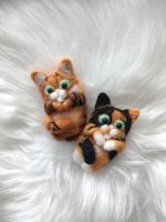 Brosche Magnet Filz Handmade Siam Sibirisch Katze Geschenk Schaf Baden-Württemberg - Neuenburg am Rhein Vorschau