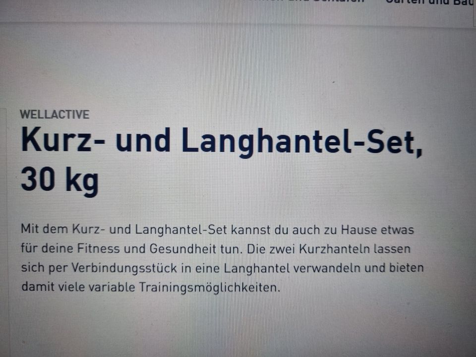 Kurz - und Langhantelset 30 KG in Berlin - Tempelhof | eBay Kleinanzeigen  ist jetzt Kleinanzeigen