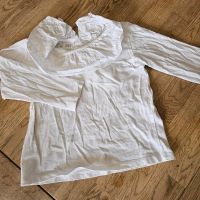 Zara Bluse Shirt weiss Rüschchen Kragen 104 neu aber gewaschen Baden-Württemberg - Mössingen Vorschau