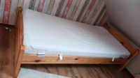 Schönes Bett mit dicker Matratze und Matratzenschoner zu verkaufe Niedersachsen - Hage Vorschau