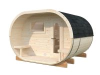 Ovale Holzsauna 334x274 cm Fasssauna Saunafass Westerwaldkreis - Hahn am See Vorschau