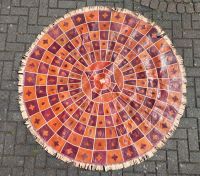 Vintage Leder Teppich rund Afrika Native Hausa Matte Rheinland-Pfalz - Kempenich Vorschau
