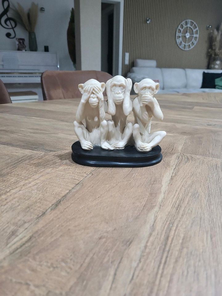 Classic Figure Made in Italy Dekor lustige Affen in Bruchmühlbach-Miesau