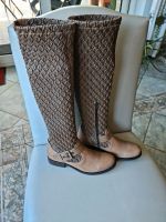 Bunker Leder Stiefel Taupe 39 neu Saarland - Saarwellingen Vorschau