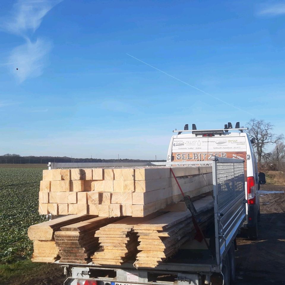 Sägewerk Holz Bretter  Bauholz Kantholz Brennholz  Feuerholz Carport  Rauspund Dachlatten Balken in Kemberg