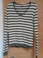 Esprit Pulli Pullover Größe S 36 weiß khaki Streifen Bayern - Bad Tölz Vorschau