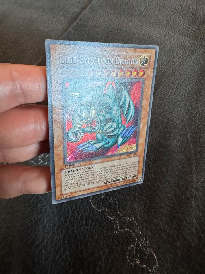 Blue-Eyes Toon Dragon MRL-000 Secret Rare 1st GD Yugioh Oldschool in Sindelfingen