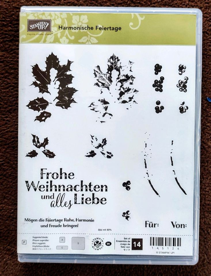 Stampin Up Stempelset / Harmonische Feiertage / Weihnachtsstempel in Saaldorf-Surheim