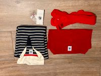 Petit Bateau Set: Kleid/Sweatkleid Strickjacke Leggings -neu/neuw Niedersachsen - Stadland Vorschau