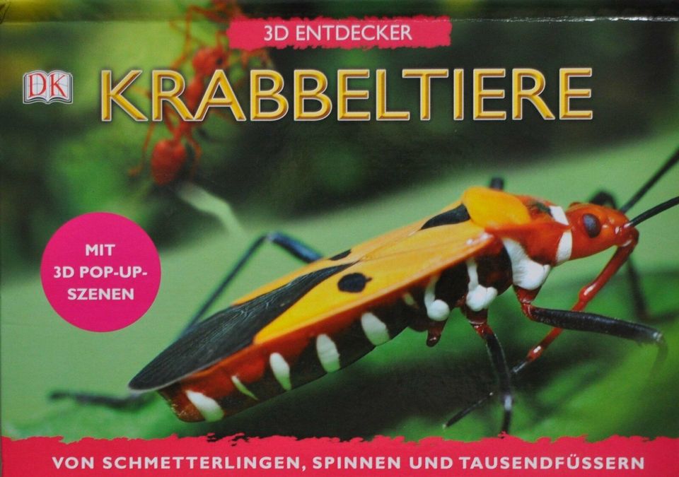 Krabbeltiere Schmetterlingen Spinnen und Tausendfüßern 3D Buch in Berlin