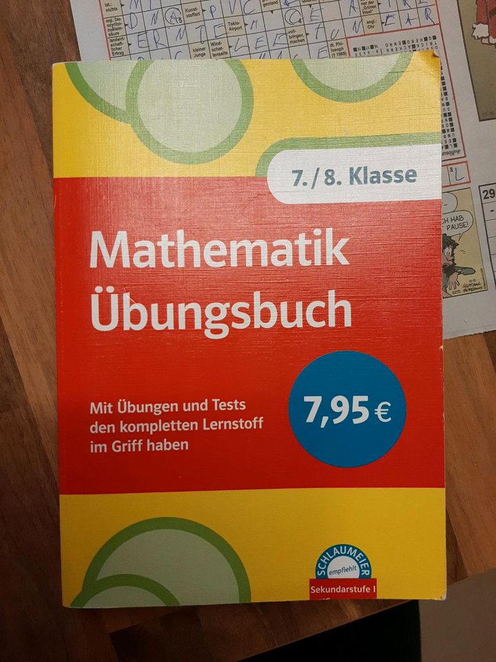 Mathe Mathematik Übungsbuch 7. 8. Klasse in Niddatal